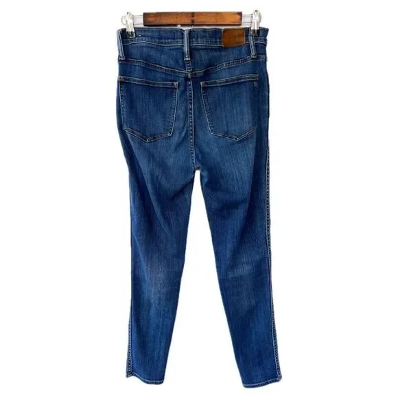 Madewell Dark Wash 10'" High Rise Skinny Denim Jeans Size 28 - Picture 6 of 8